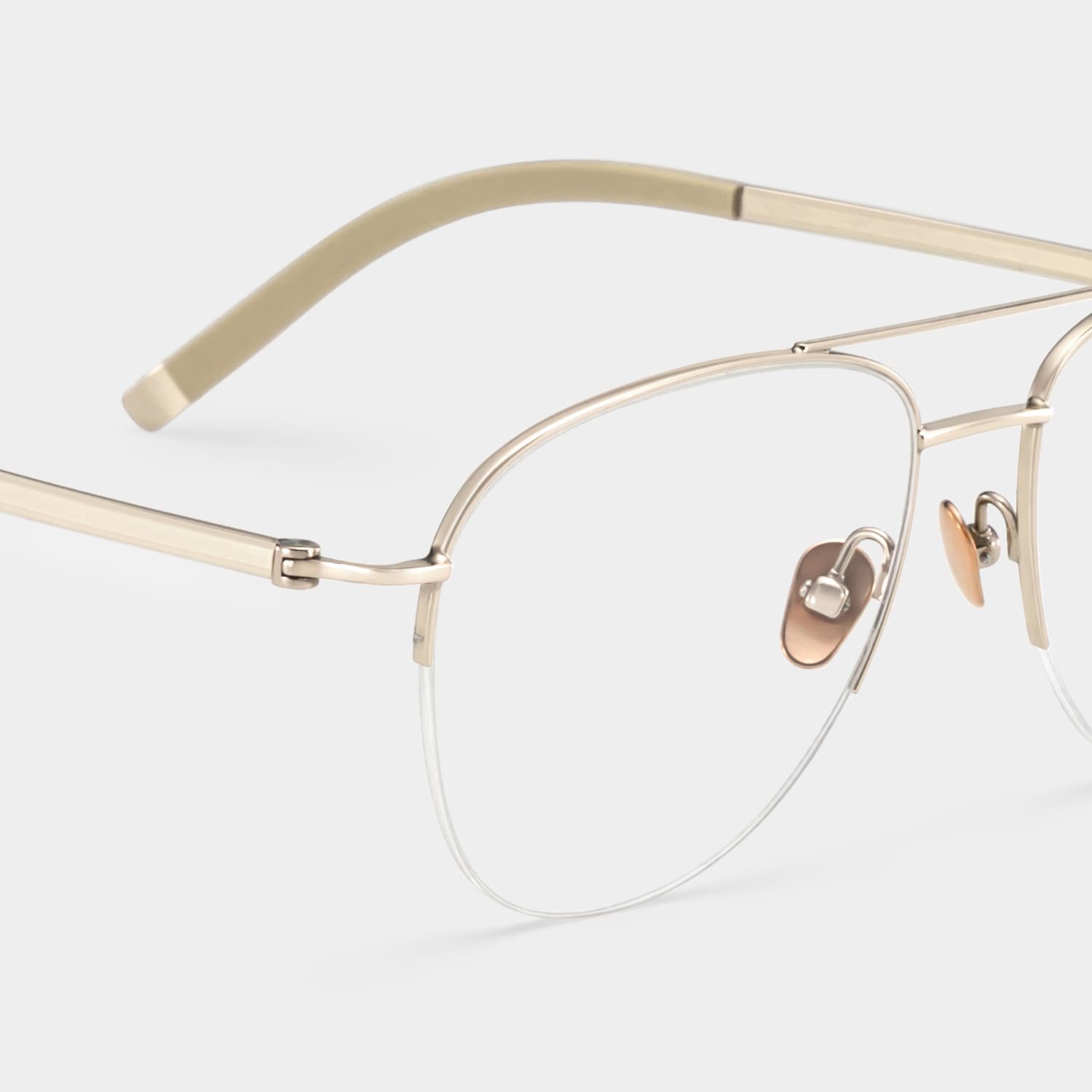 Grayson Aviator Light Gold Glasses4