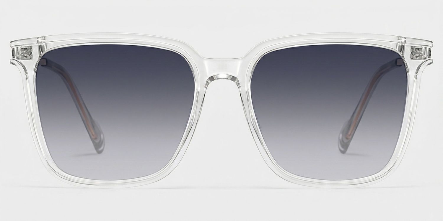 Zeyna Square Clear Sunglasses for Women & Men | ZEELOOL0