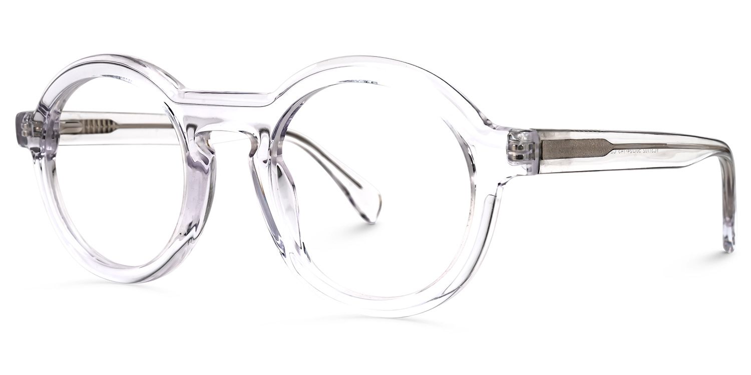 Round Mariam Clear Glasses deals -Zeelool Glasses1