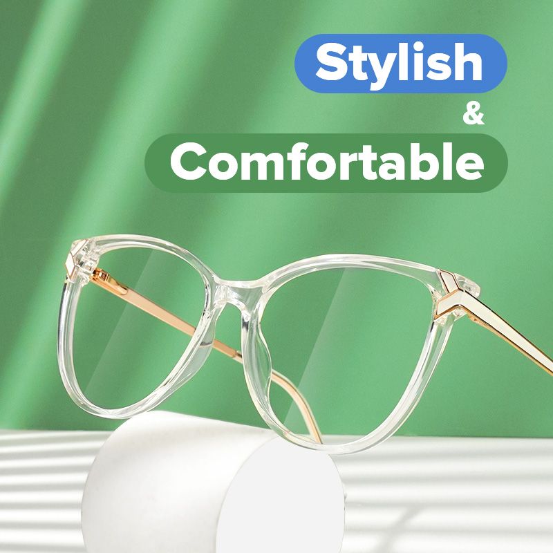 Cat eye Shamim Crystal Glasses deals -Zeelool Glasses4