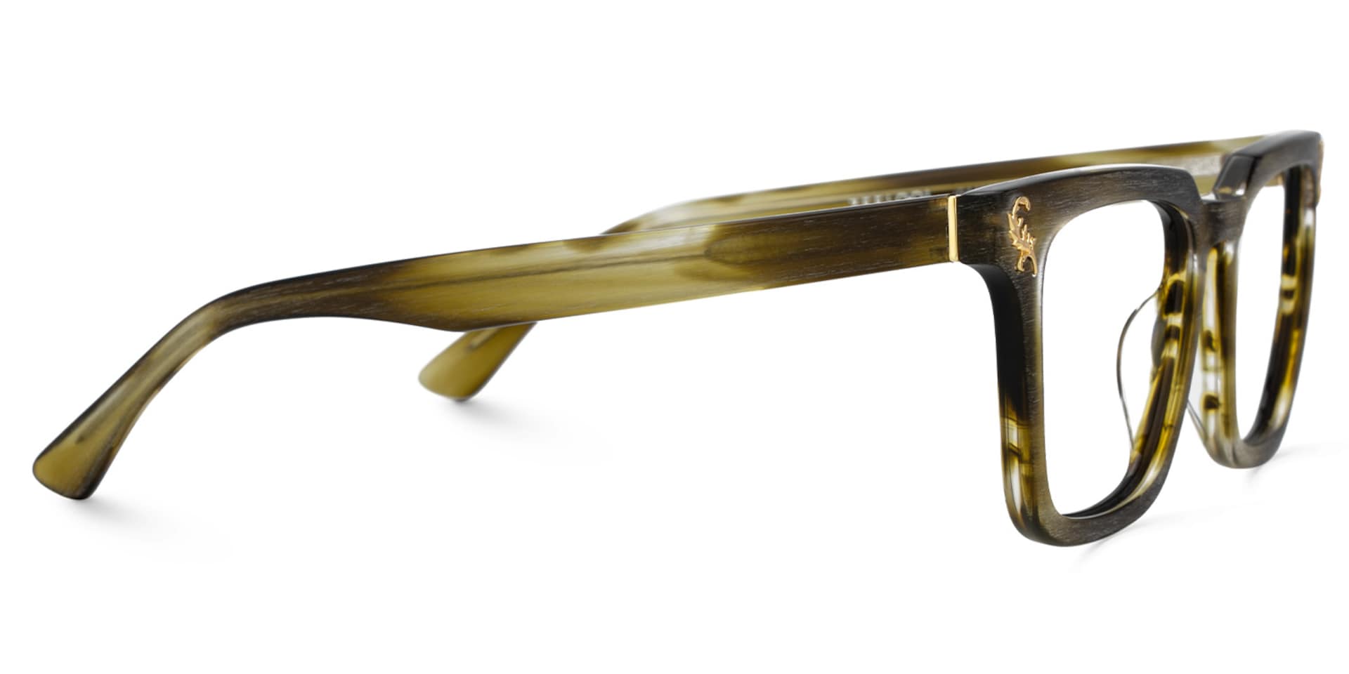 Men's Rectangular Eyeglasses Frames With Brown Color | Zeelool4