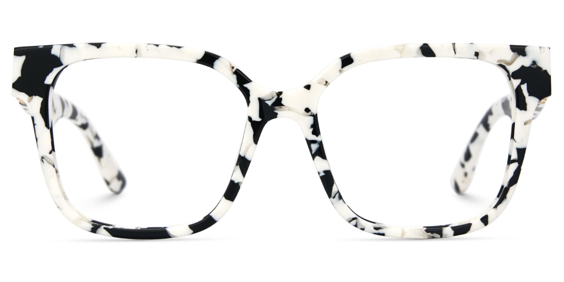 Kerri Wide Cow Print Glasses with Square Frames | Zeelool3