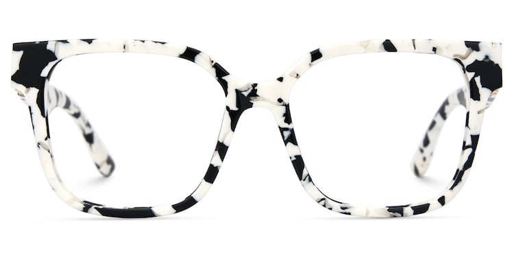 Kerri Square Cow Print Glasses