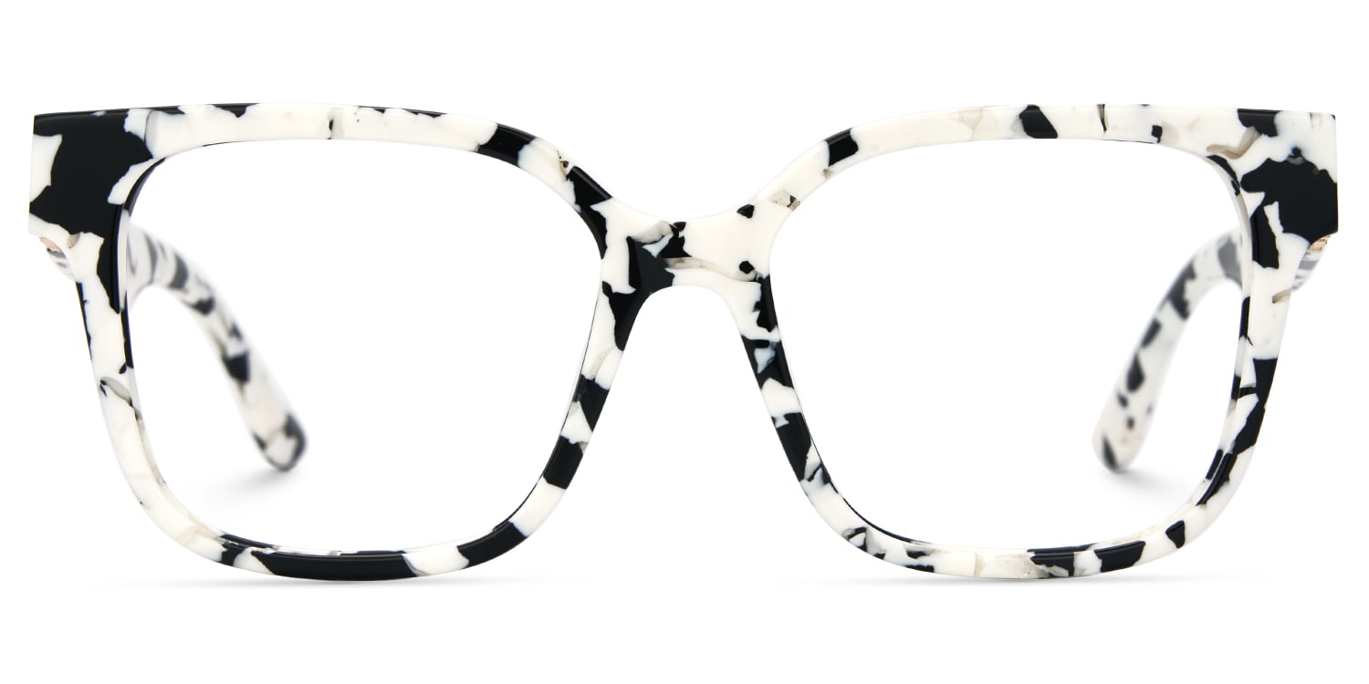 Kerri Square Cow Print Glasses3
