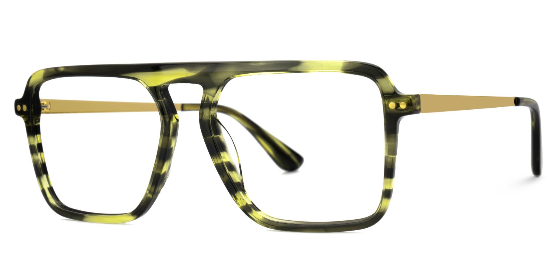 Briannie Green Aviator Prescription Glasses Online | Zeelool1