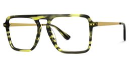Briannie Aviator Olive Green Glasses1