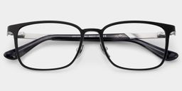 Aubrey Rectangle Black Glasses2
