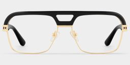 Griff Aviator Black Glasses1