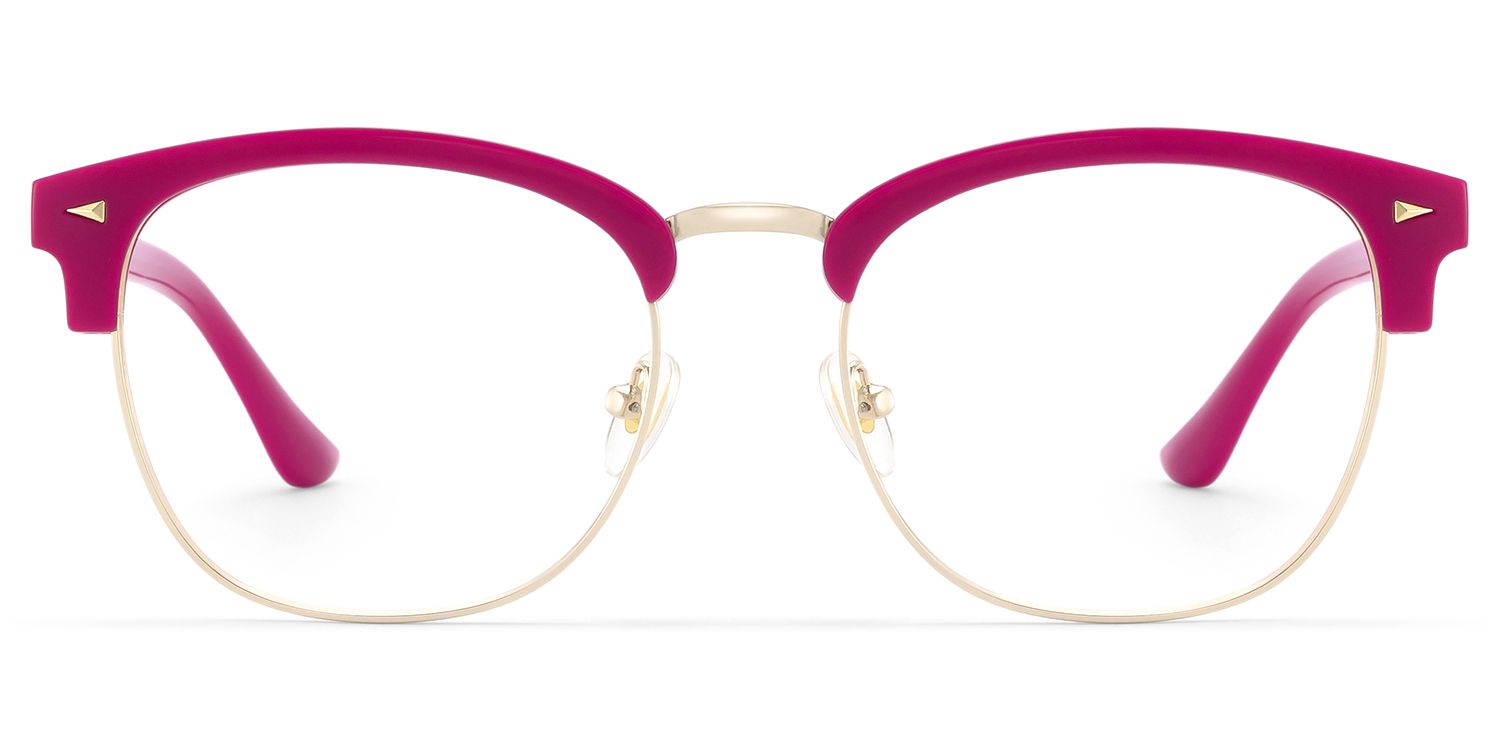 Lasha Browline Black Eyeglasses with Oval Frame | ZEELOOL