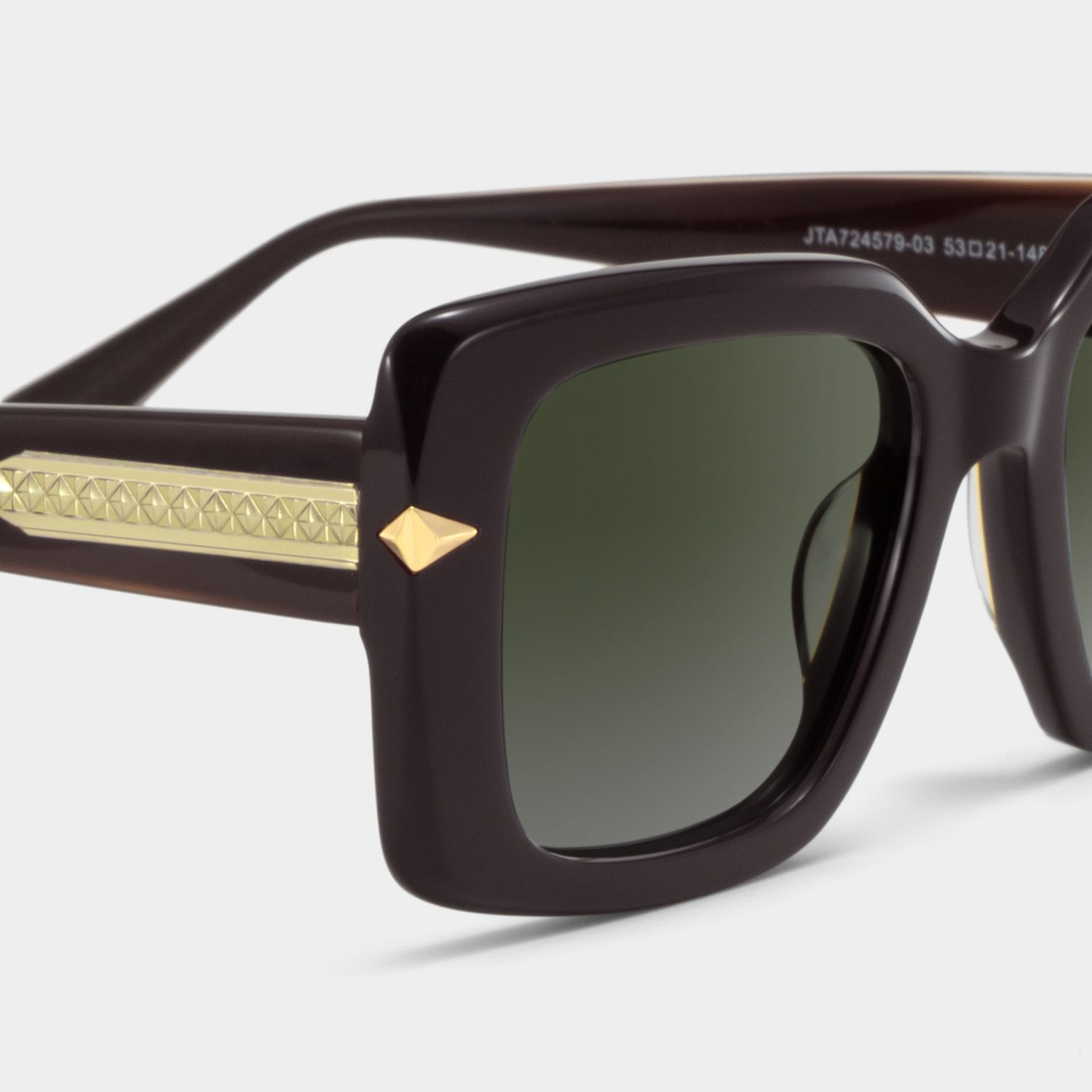 Neon Square Brown Polarized Sunglasses