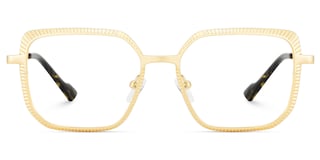 Maverick Square Gold Glasses1