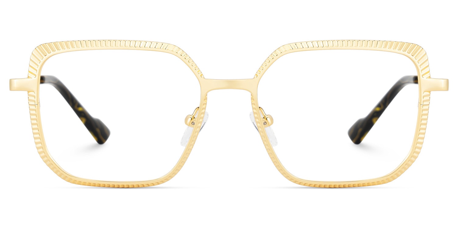 Maverick Square Gold Glasses1
