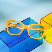 Julius Butterfly Yellow Glasses0