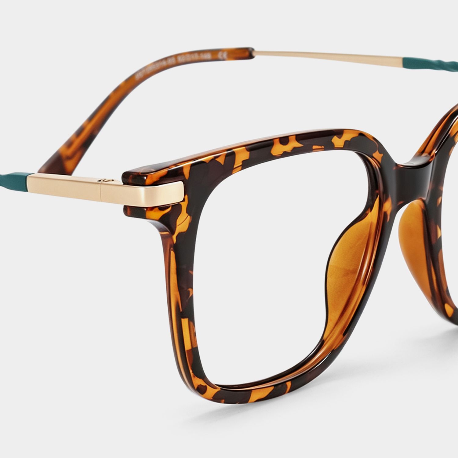 jrmgラルフchiefkeefflexwitme yokosquad Jacqui Square Tortoise Frame Glasses | ZEELOOL