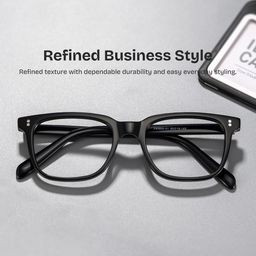 Lamont Rectangle Black Glasses0