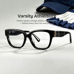 Blake Black Square Glasses0