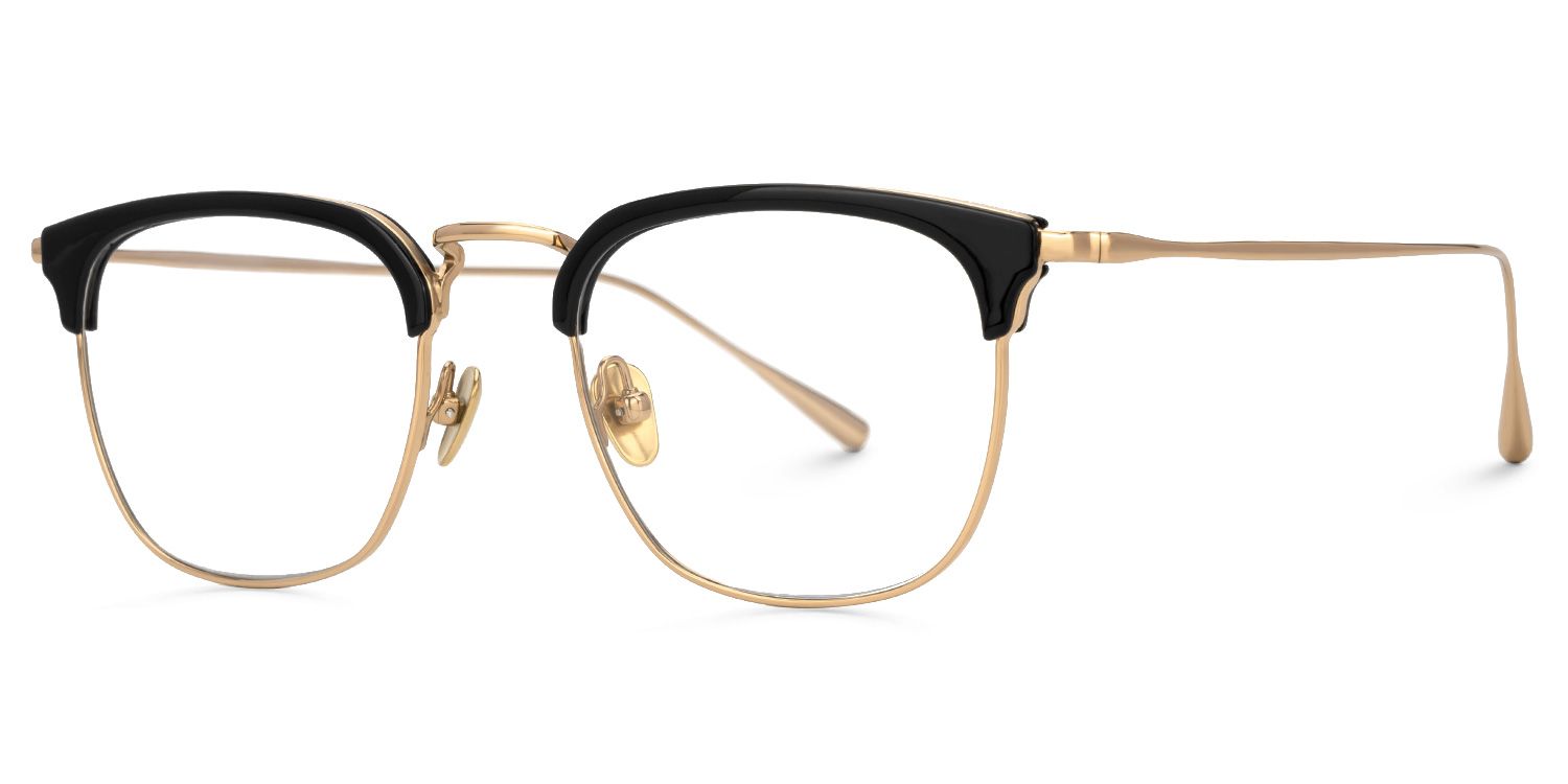 Caton Browline Mixed-Materials Full-Frame Eyeglasses | Zeelool1
