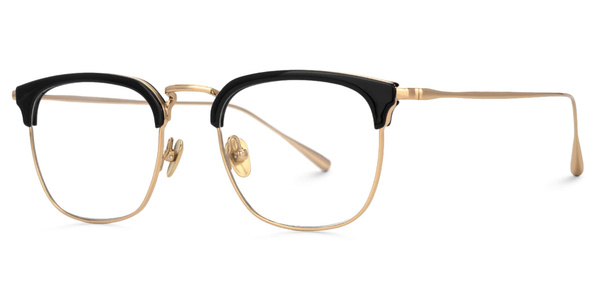 Caton Browline Mixed-Materials Full-Frame Eyeglasses | Zeelool1