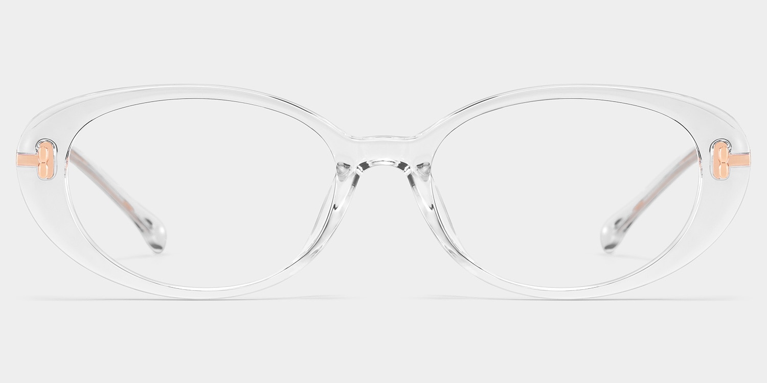 ᴵᵛᴼᴿᵞ ෆ.̮ෆ☆° Blaire Black Frame Glasses with Oval Frame Online | ZEELOOL