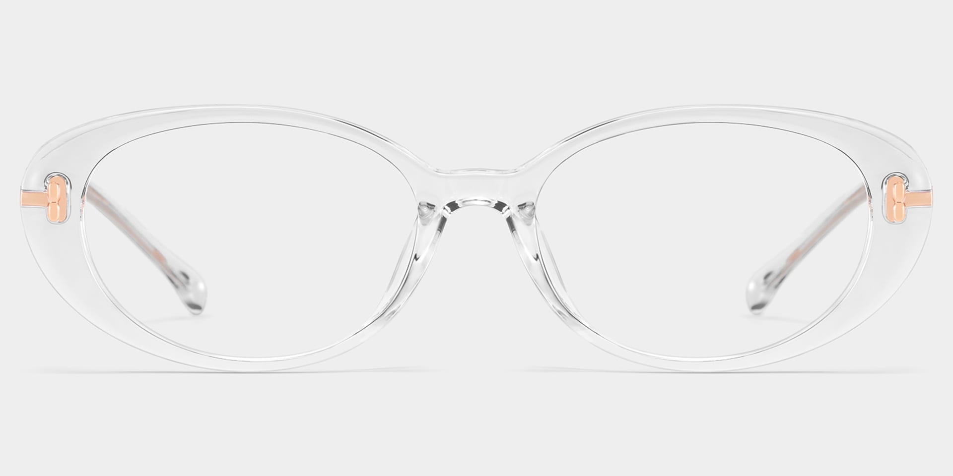 Blaire Crystal Frame Glasses with Oval Frame Online | ZEELOOL1