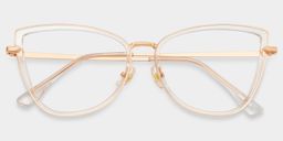 Sloane Cat-Eye Clear Glasses2