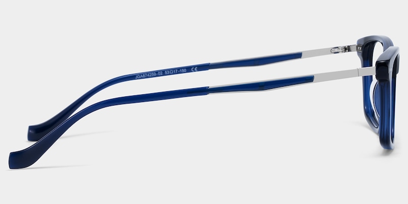 Cozy Blue Frame Glasses with Rectangle Frame Online | ZEELOOL4
