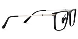 Lincoln Rectangle Black Glasses6