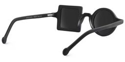 Paola Asymmetric Black Sunglasses3