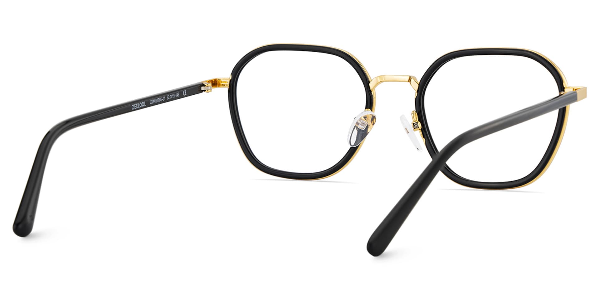 Mitchell Mixed Black Frame Glasses with Geometric Shape | Zeelool5