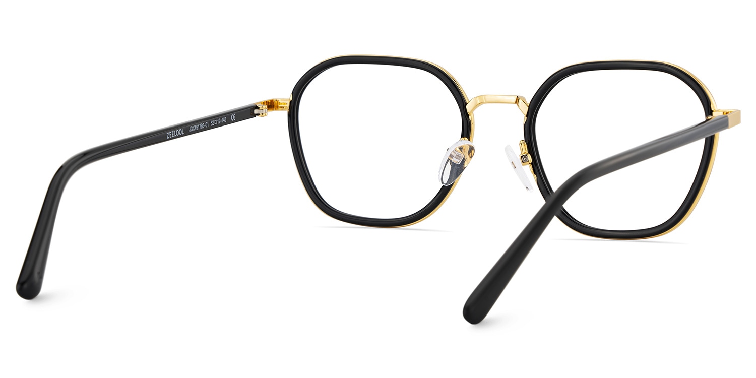 Mitchell Geometric Black Glasses5