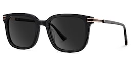 Kenny Square Black Sunglasses2