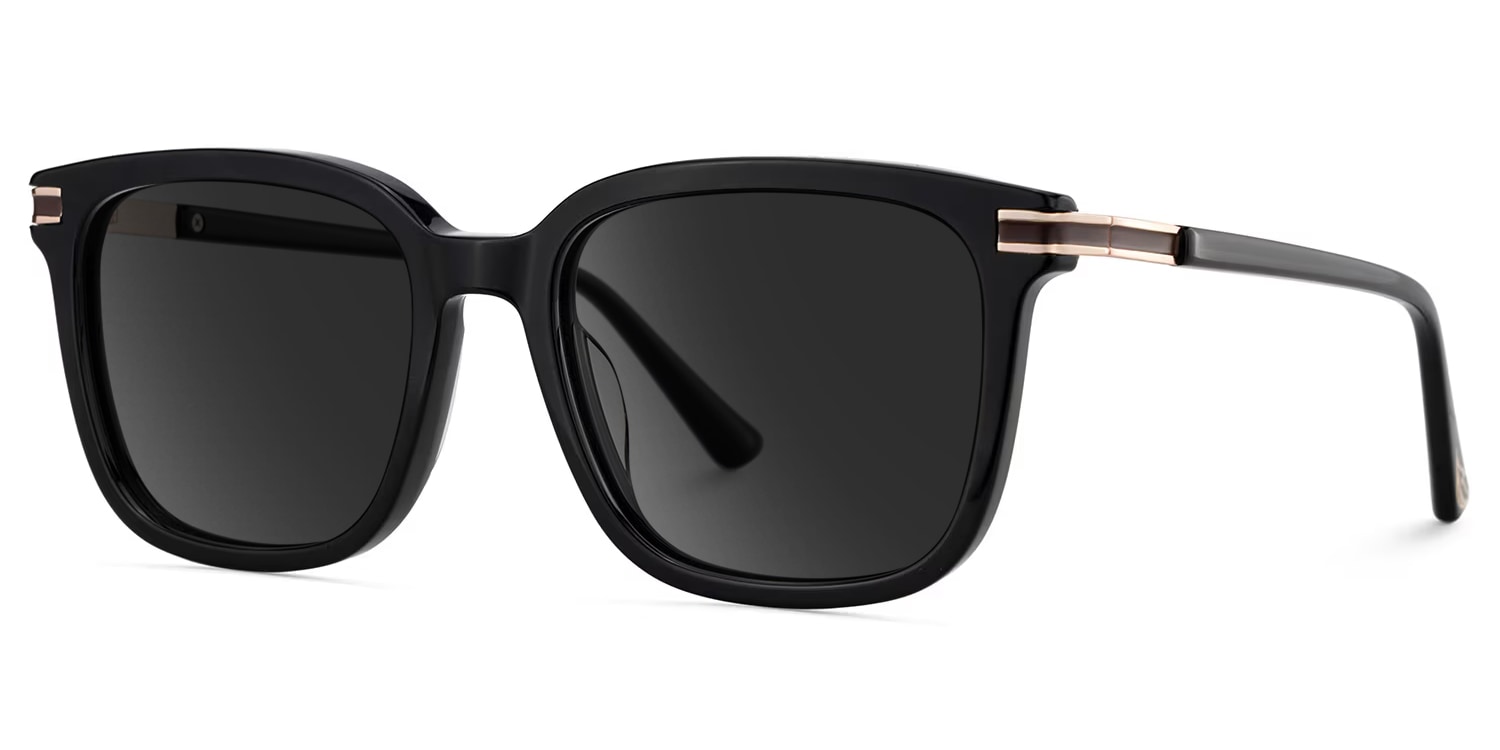 Kenny Square Black Sunglasses2