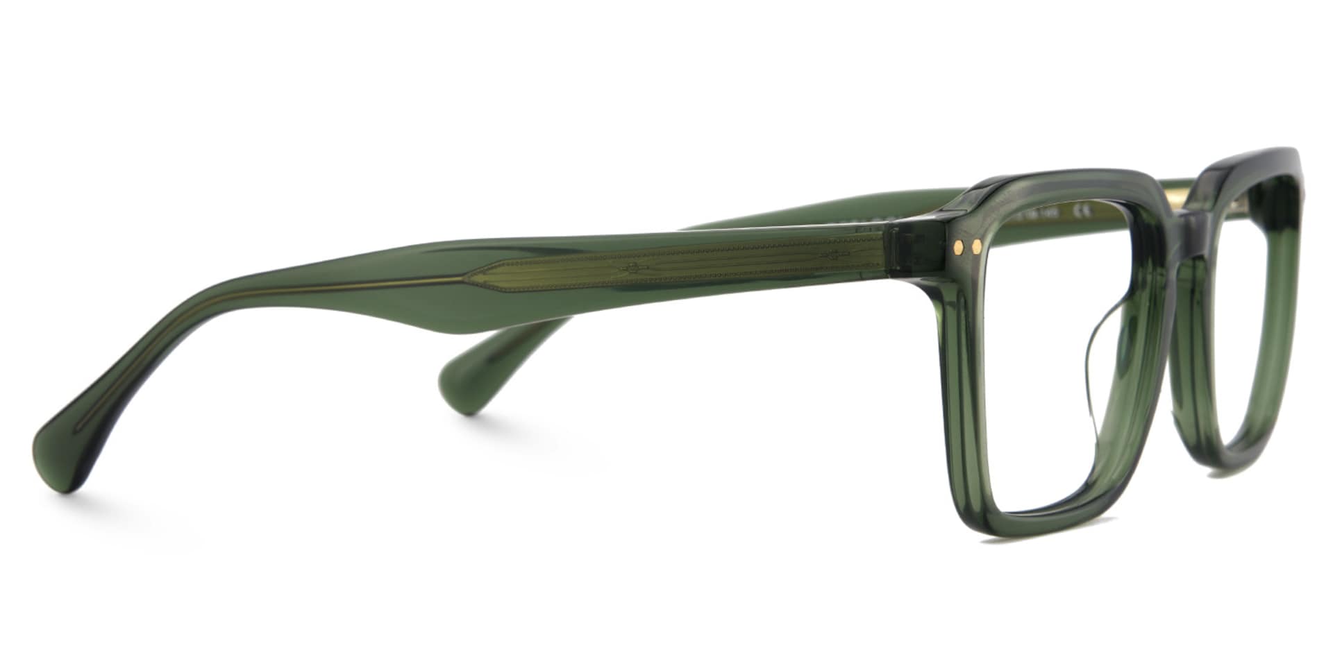 Vickerie Thin Green Glasses in Square Design | Zeelool4