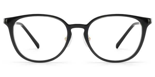 Amanda Rectangle Black Glasses