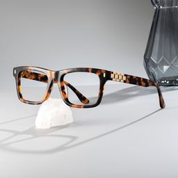 Zoromi Rectangle Tortoise Glasses0