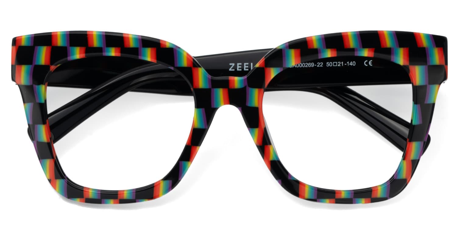 Malcolm Square Checkered Glasses2