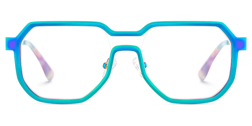 Hype Geometric Iridescent Glasses