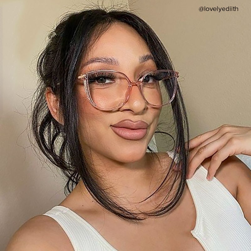 Rodz Light Pink Square Frame Glasses | Zeelool7