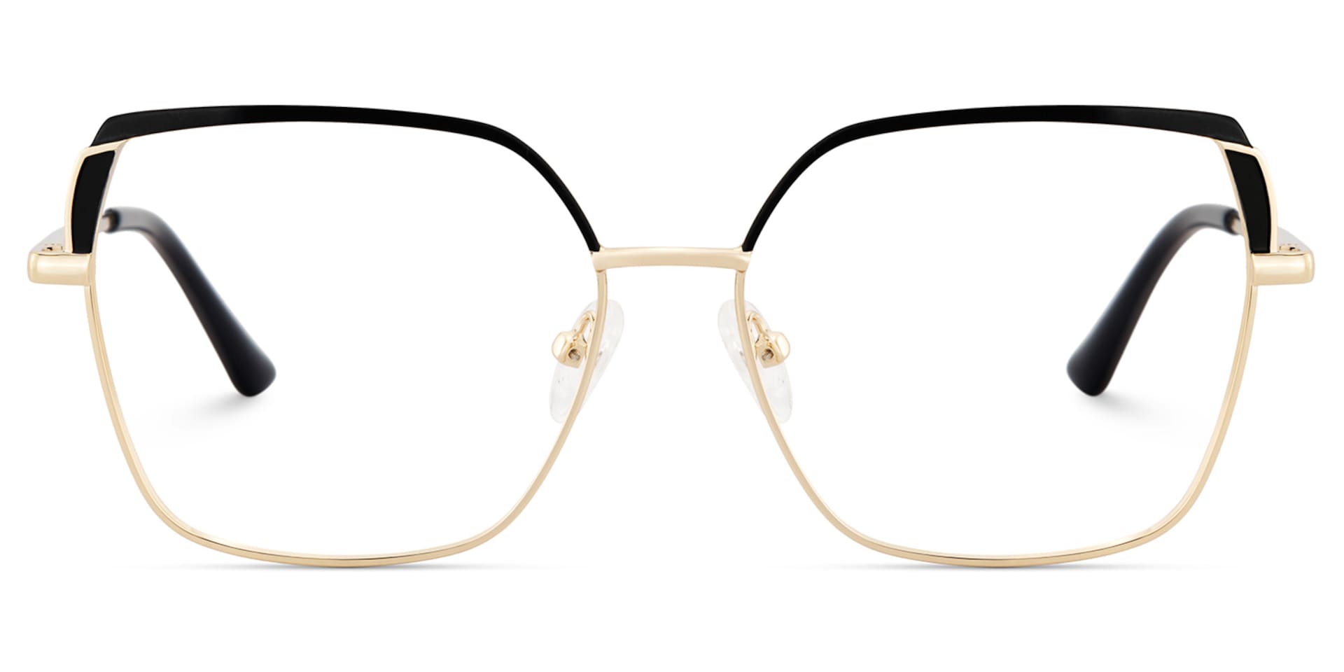 Shayla Metal Square Black Frame Glasses | Zeelool1