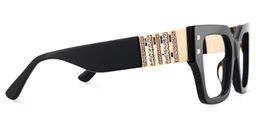 Spaller Square Black Glasses3