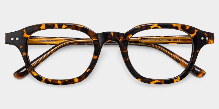 Amber Square Tortoise Glasses
