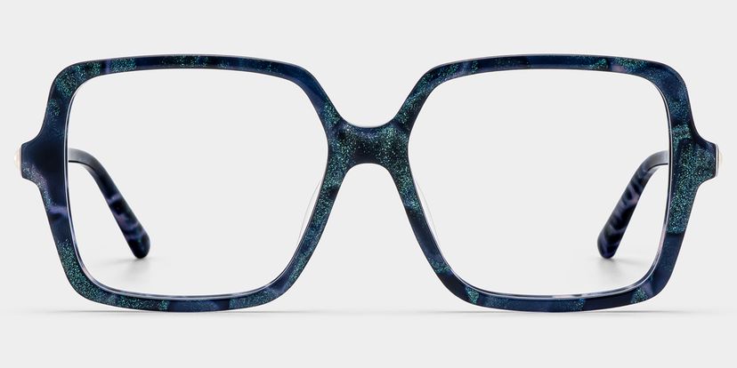 Elena Blue Tortoise Square Glasses