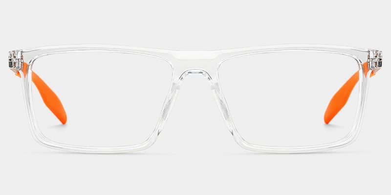 Active Rectangle Crystal Orange Glasses good-img