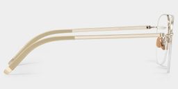 Grayson Light Gold Aviator Glasses4