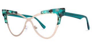 Bakali Cateye Green-Tortoise Glasses1