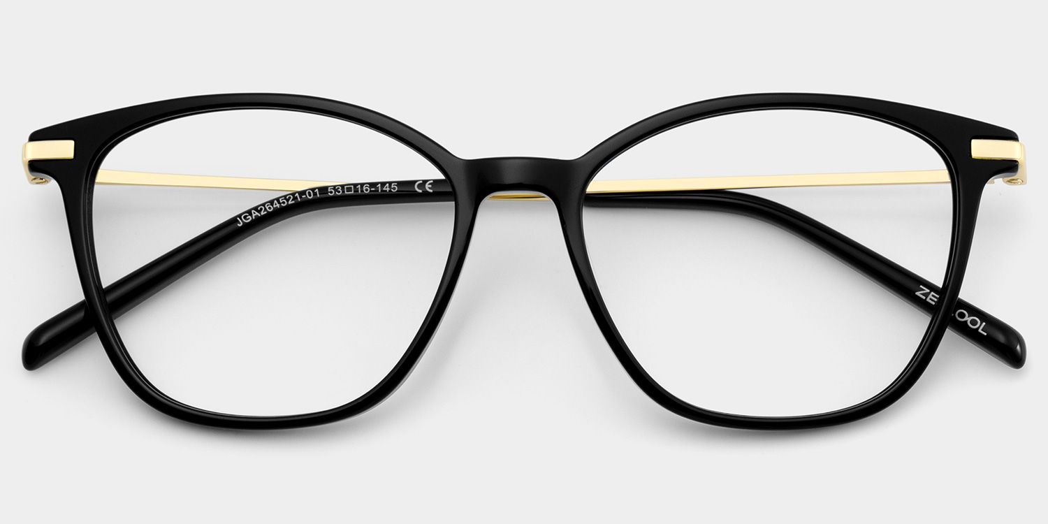 Jessica Black Cat Eye Prescription Glasses for Women | ZEELOOL2