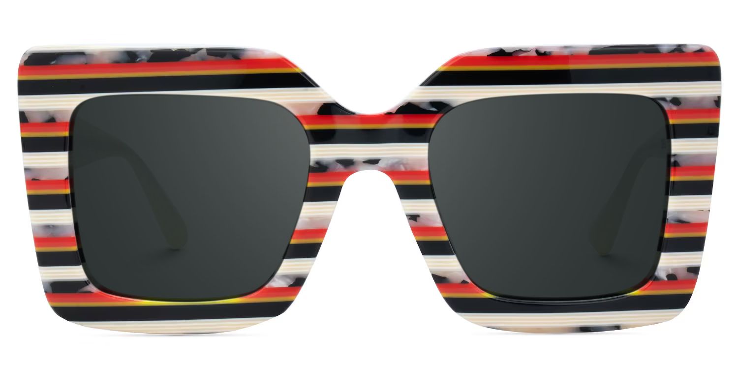 Beitané Thick Square Frame Sunglasses | Zeelool0