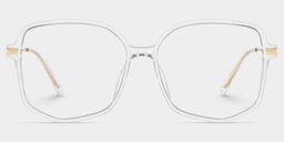 Payton Geometric Clear Glasses0