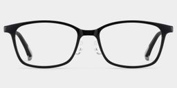Finne Rectangle Black Glasses1