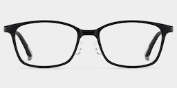 Finne Rectangle Black Glasses1